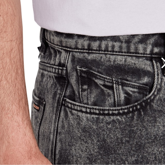 Volcom Billow Tapered Jeans Black acid wash nwt - Picture 5 of 12